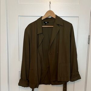 PAIGE Women's Dark Olive Blazer
